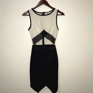 Black and white dress